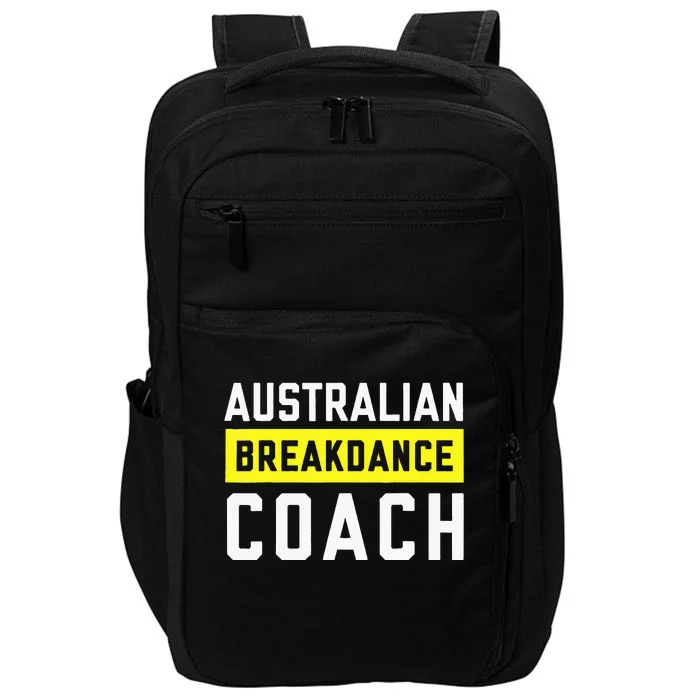 Australian Breakdancing Costume Coach Break Dancer Matching Impact Tech Backpack