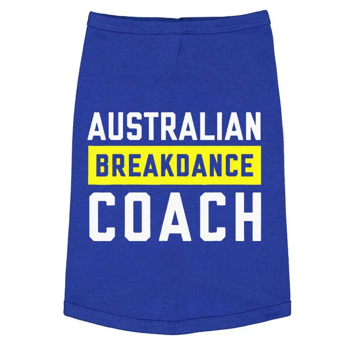 Australian Breakdancing Costume Coach Break Dancer Matching Doggie Tank