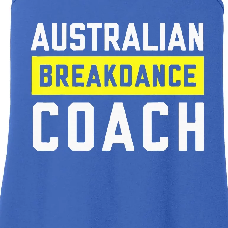 Australian Breakdancing Costume Coach Break Dancer Matching Ladies Essential Tank