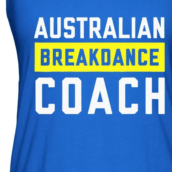 Australian Breakdancing Costume Coach Break Dancer Matching Ladies Essential Flowy Tank