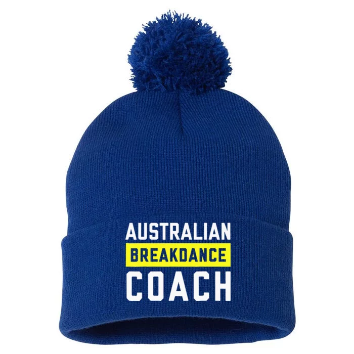 Australian Breakdancing Costume Coach Break Dancer Matching Pom Pom 12in Knit Beanie