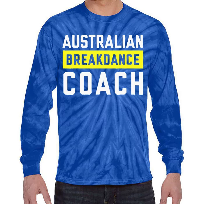 Australian Breakdancing Costume Coach Break Dancer Matching Tie-Dye Long Sleeve Shirt