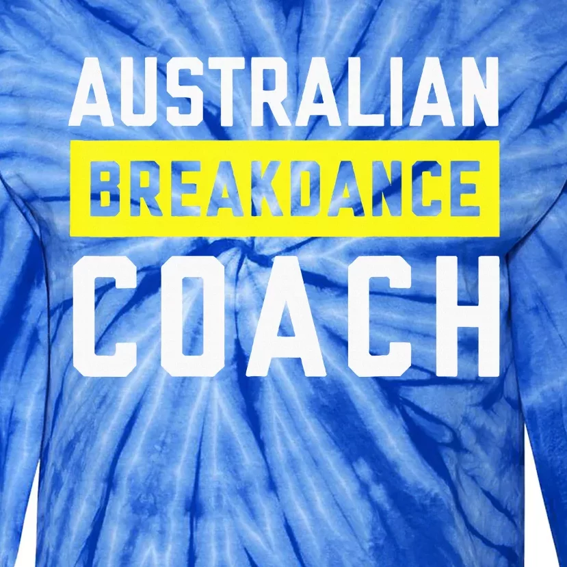 Australian Breakdancing Costume Coach Break Dancer Matching Tie-Dye Long Sleeve Shirt