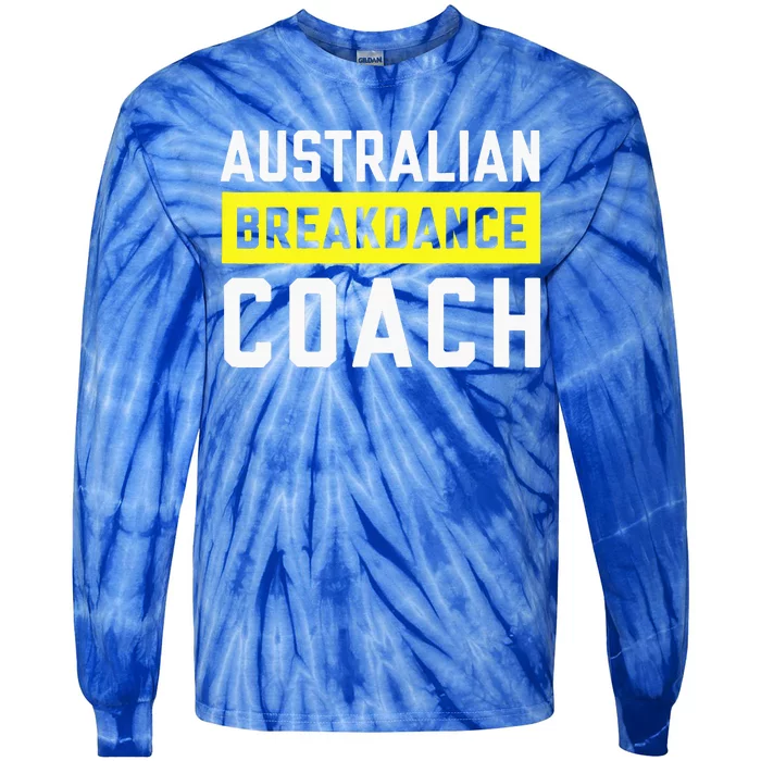 Australian Breakdancing Costume Coach Break Dancer Matching Tie-Dye Long Sleeve Shirt