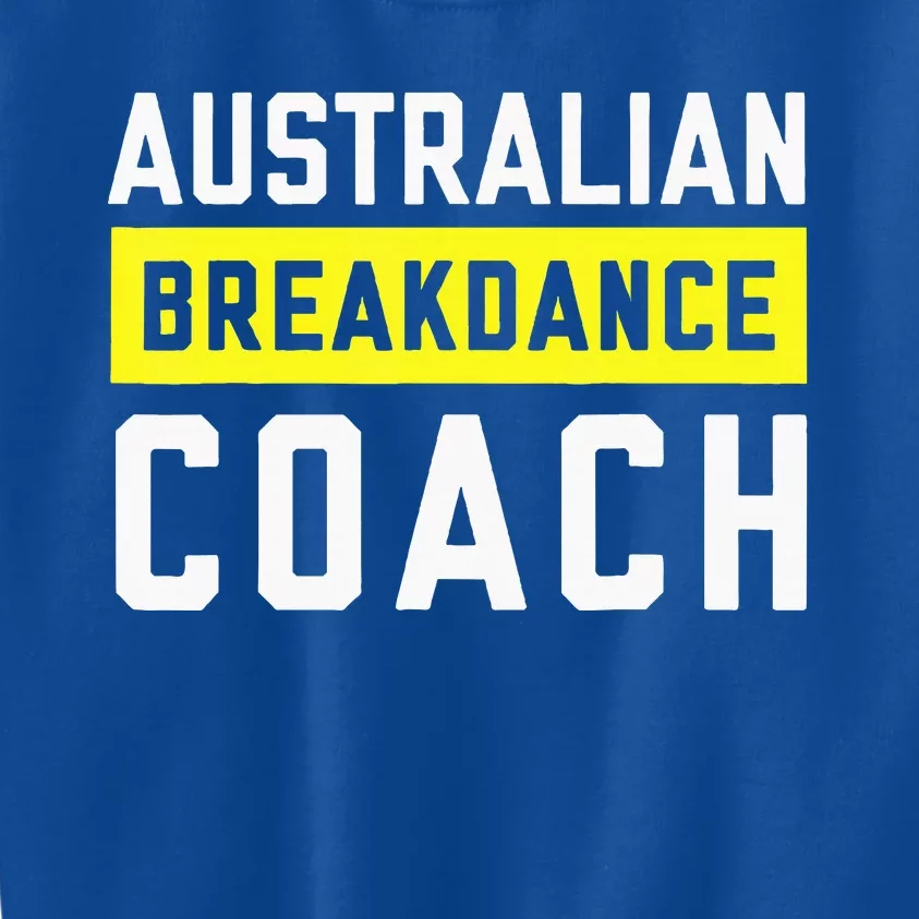 Australian Breakdancing Costume Coach Break Dancer Matching Kids Sweatshirt