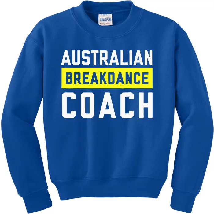 Australian Breakdancing Costume Coach Break Dancer Matching Kids Sweatshirt