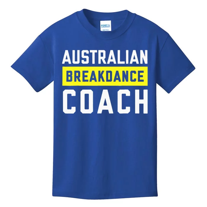 Australian Breakdancing Costume Coach Break Dancer Matching Kids T-Shirt