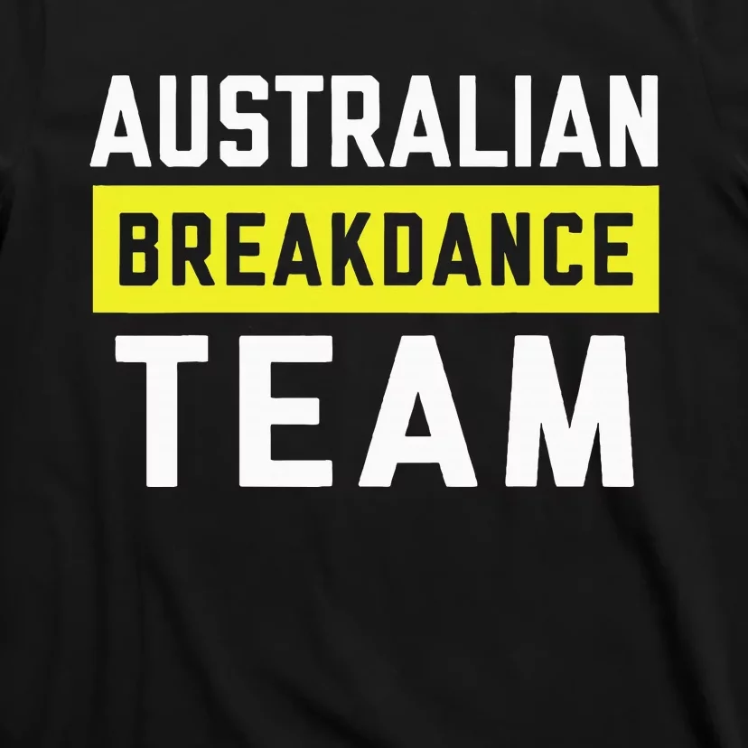 Australian Breakdancing Costume Team Break Dancer Matching T-Shirt