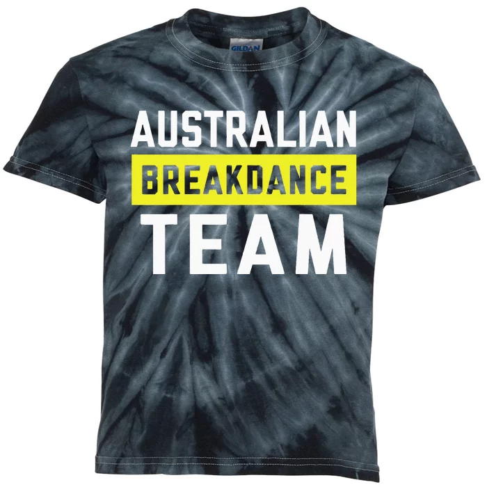 Australian Breakdancing Costume Team Break Dancer Matching Kids Tie-Dye T-Shirt