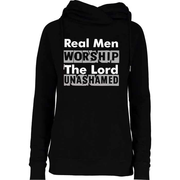 Antwon Be Cookin Wearing Real Worship The Lord Unashamed Womens Funnel Neck Pullover Hood