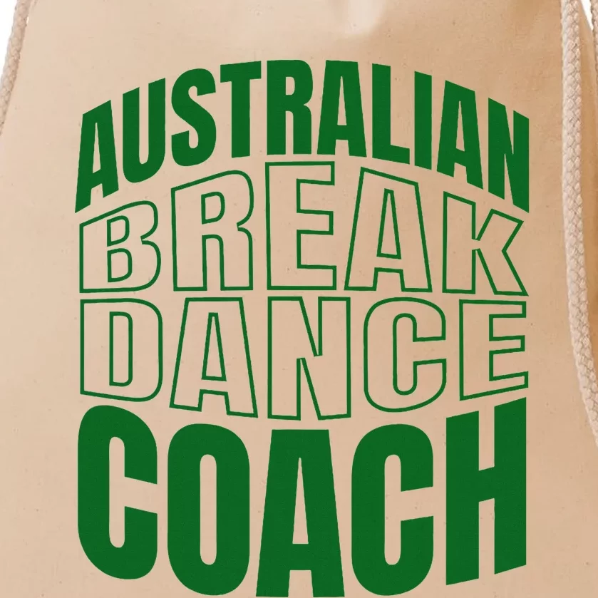 Australian Breakdance Coach Costume Drawstring Bag