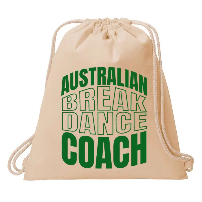 Australian Breakdance Coach Costume Drawstring Bag