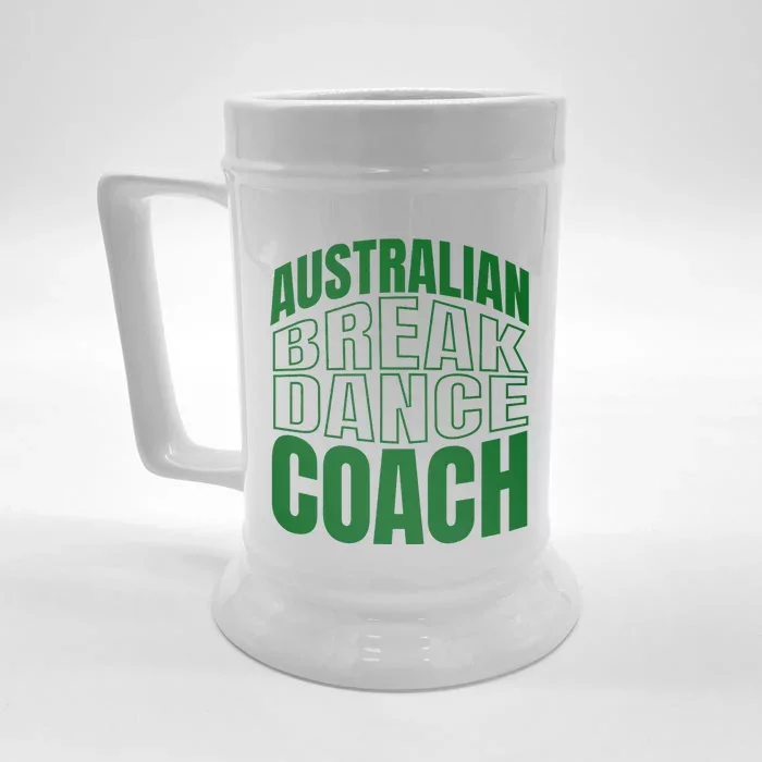 Australian Breakdance Coach Costume Front & Back Beer Stein