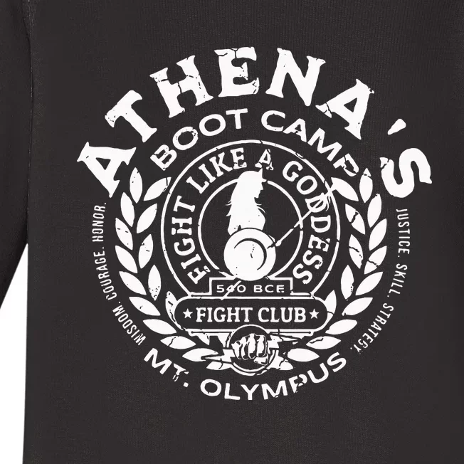 AthenaS Boot Camp Greek Mythology Olympus Lore Goddess Baby Long Sleeve Bodysuit