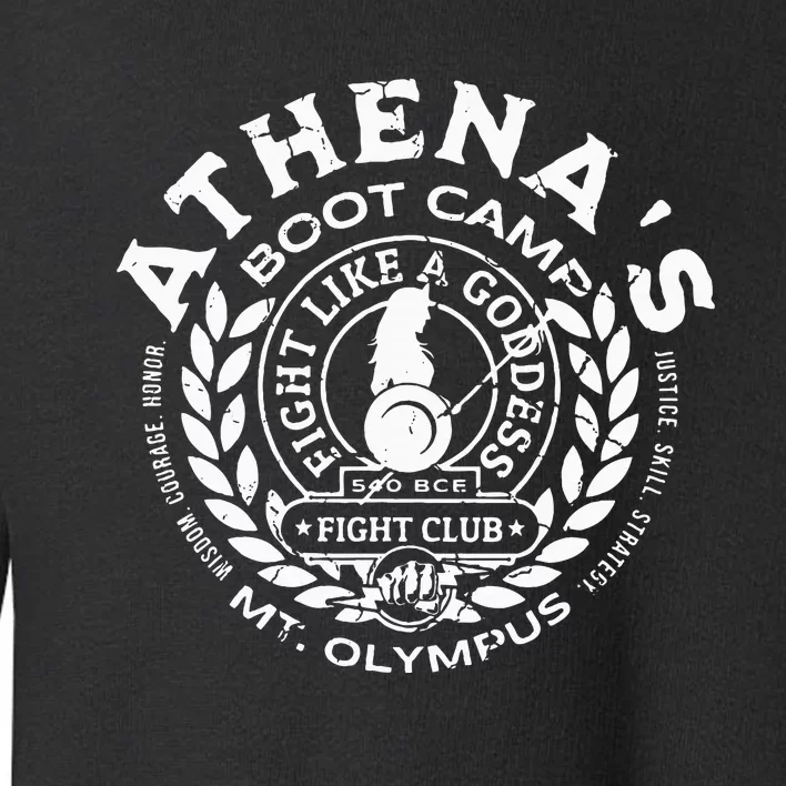 AthenaS Boot Camp Greek Mythology Olympus Lore Goddess Toddler Sweatshirt