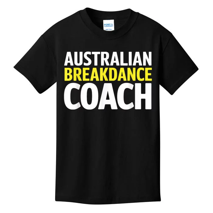 Australian Breakdancing Costume Break Dancer Coach Matching Kids T-Shirt