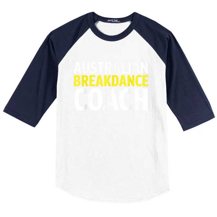 Australian Breakdancing Costume Break Dancer Coach Matching Baseball Sleeve Shirt