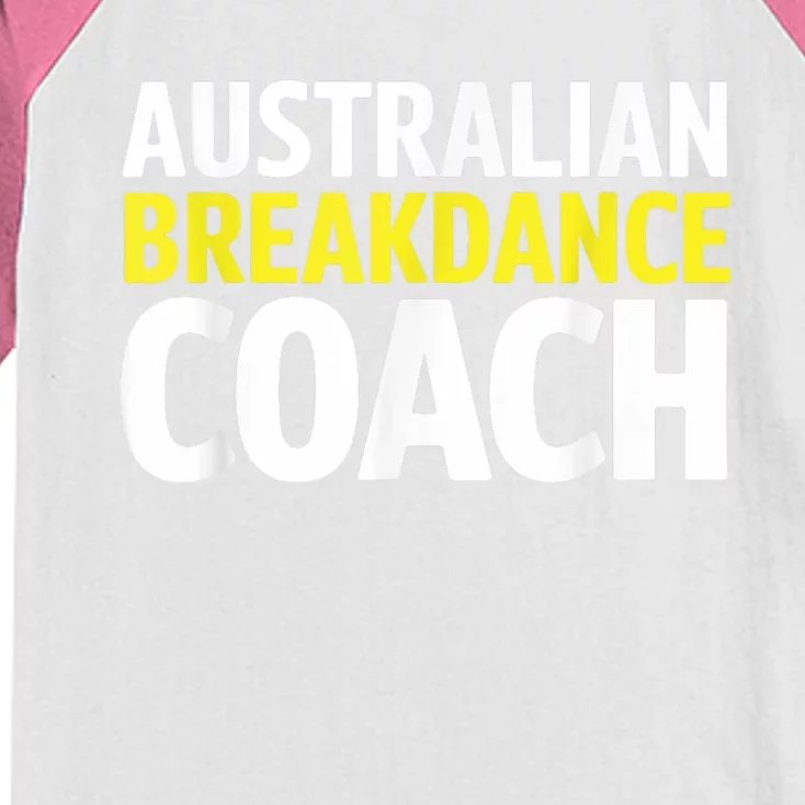 Australian Breakdancing Costume Break Dancer Coach Matching Kids Colorblock Raglan Jersey