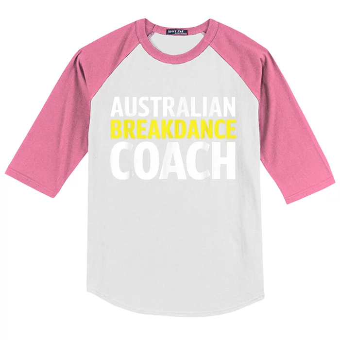 Australian Breakdancing Costume Break Dancer Coach Matching Kids Colorblock Raglan Jersey