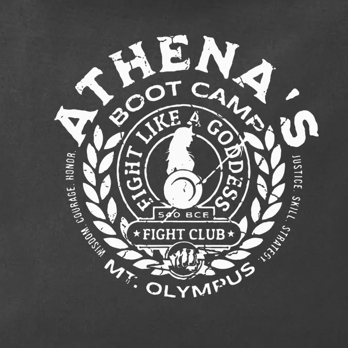 AthenaS Boot Camp Greek Mythology Olympus Lore Goddess Zip Tote Bag