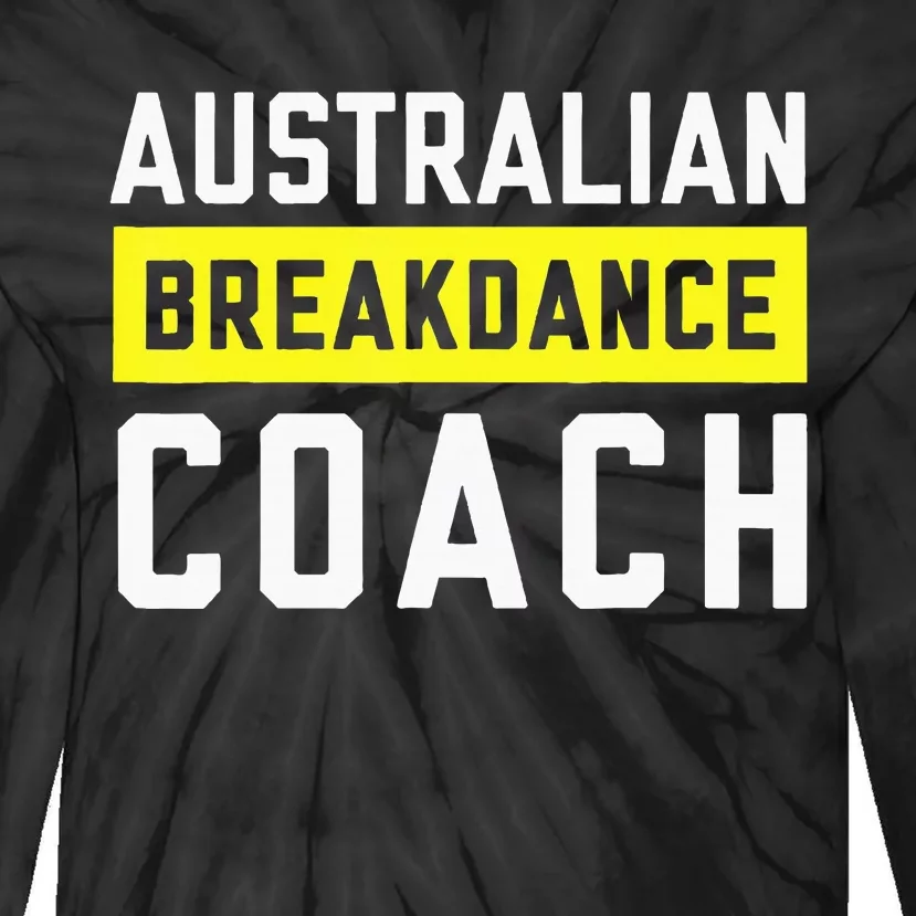 Australian Breakdancing Costume Coach Break Dancer Matching Tie-Dye Long Sleeve Shirt