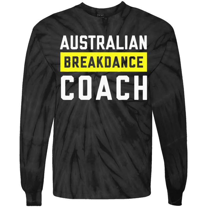 Australian Breakdancing Costume Coach Break Dancer Matching Tie-Dye Long Sleeve Shirt