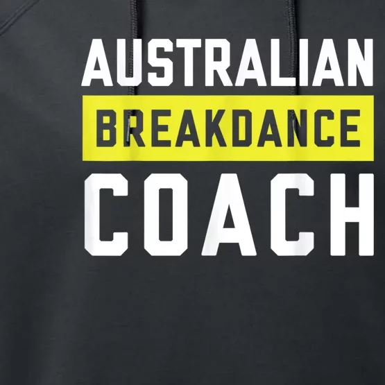 Australian Breakdancing Costume Coach Break Dancer Matching Performance Fleece Hoodie