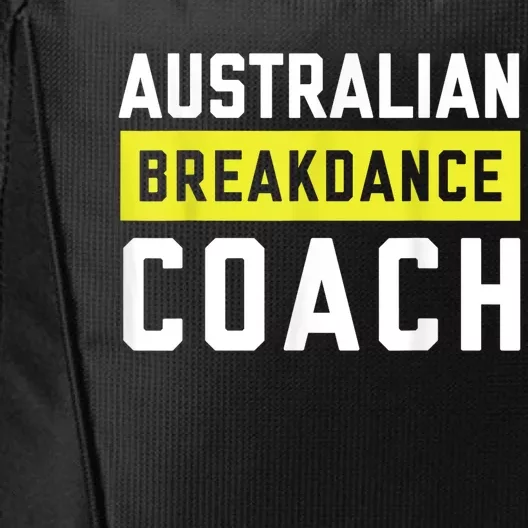 Australian Breakdancing Costume Coach Break Dancer Matching City Backpack