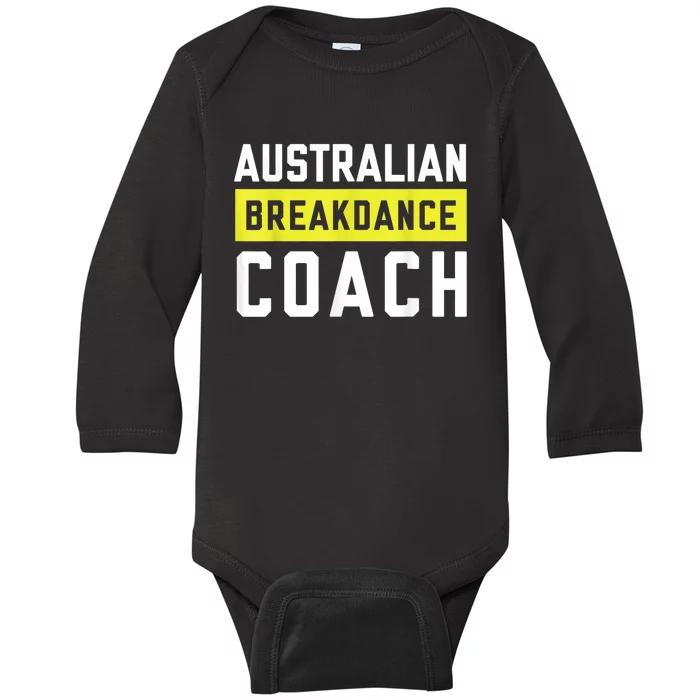 Australian Breakdancing Costume Coach Break Dancer Matching Baby Long Sleeve Bodysuit