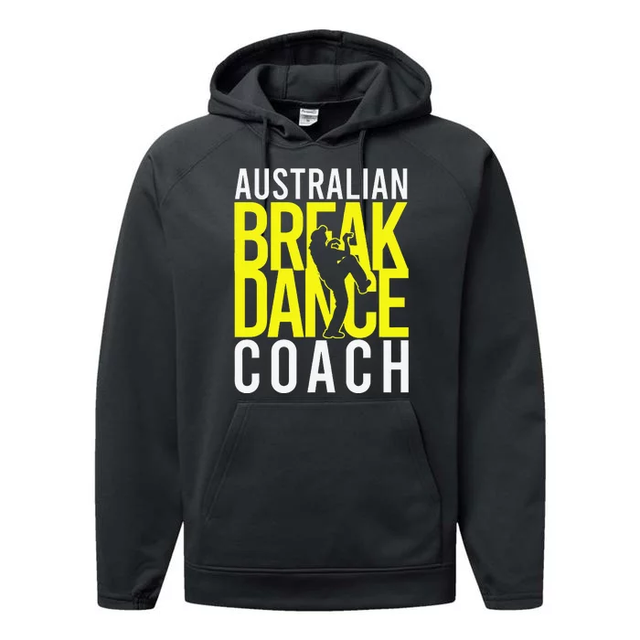 Australian Breakdance Coach Costume Break Dancer Matching Gift Performance Fleece Hoodie