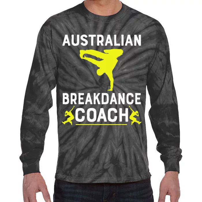 Australian Breakdancer Costume Coach Break Dancer Matching Tie-Dye Long Sleeve Shirt