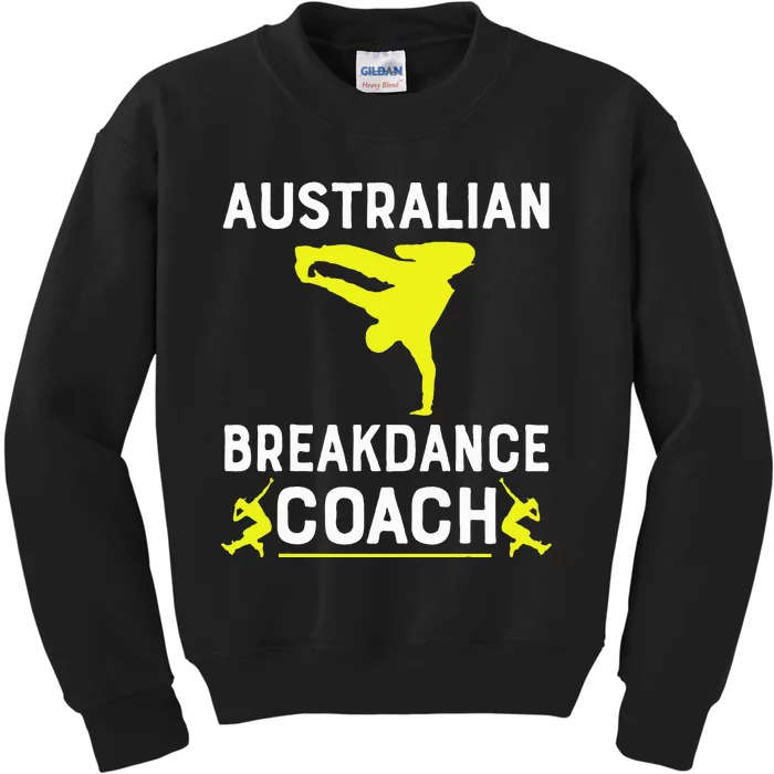 Australian Breakdancer Costume Coach Break Dancer Matching Kids Sweatshirt