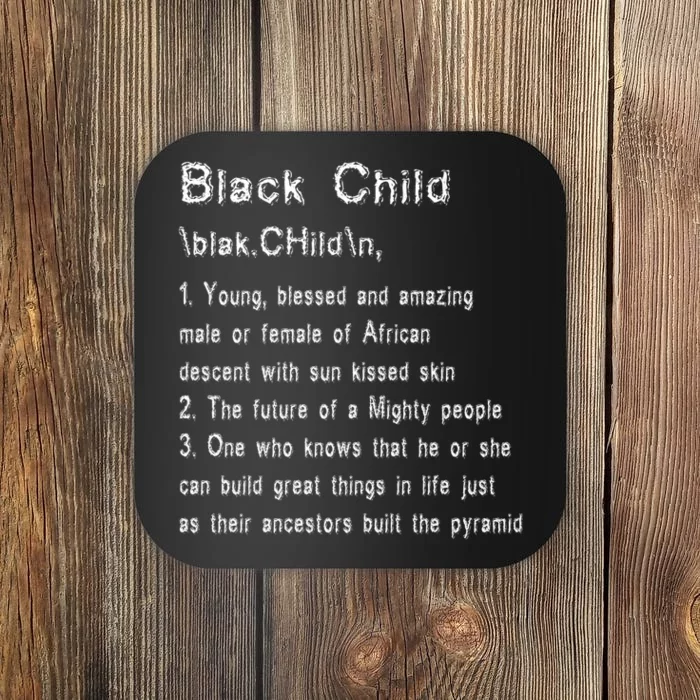 African Blessed Child Gift Black History Coaster