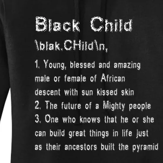 African Blessed Child Gift Black History Women's Pullover Hoodie