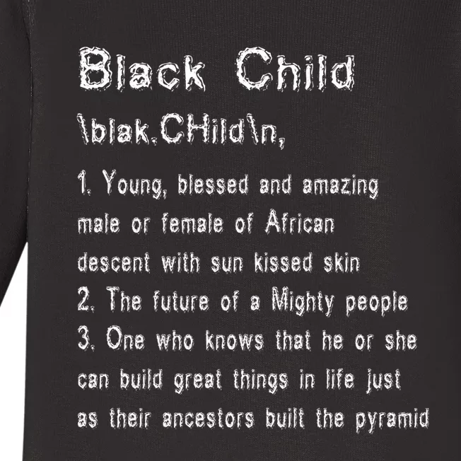 African Blessed Child Gift Black History Baby Long Sleeve Bodysuit