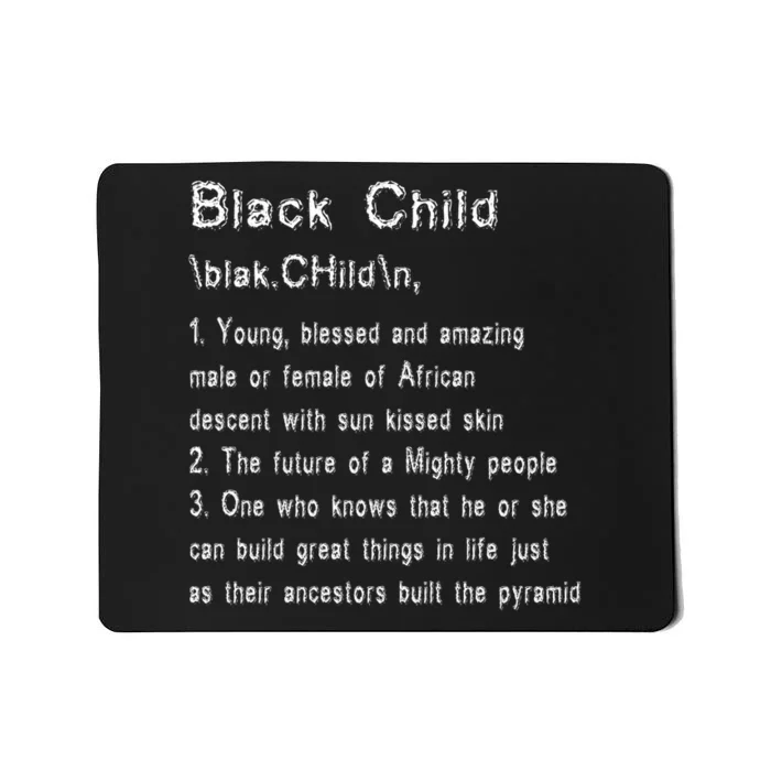 African Blessed Child Gift Black History Mousepad