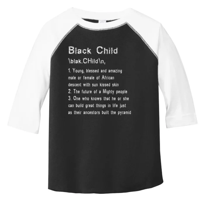 African Blessed Child Gift Black History Toddler Fine Jersey T-Shirt