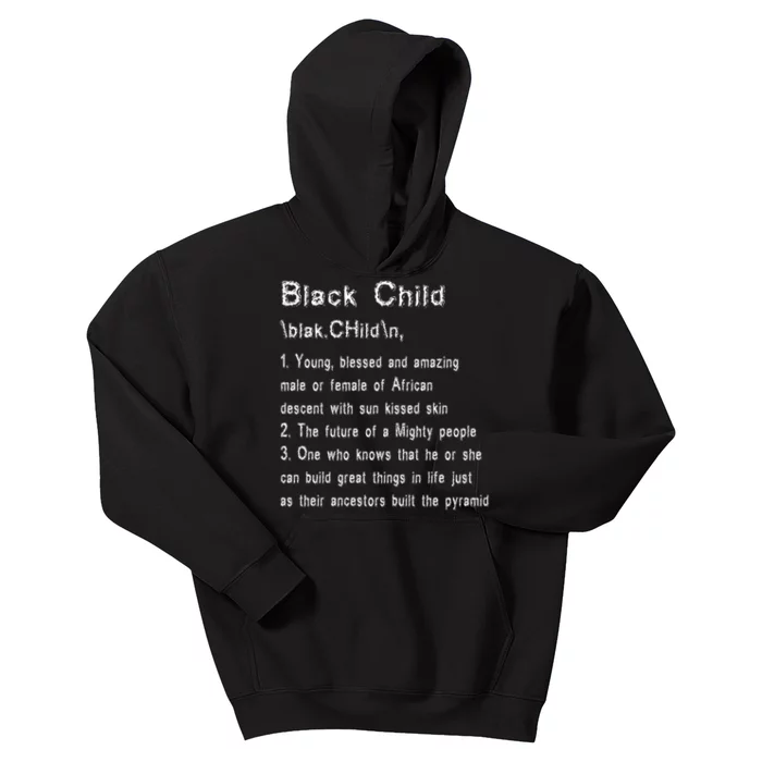 African Blessed Child Gift Black History Kids Hoodie