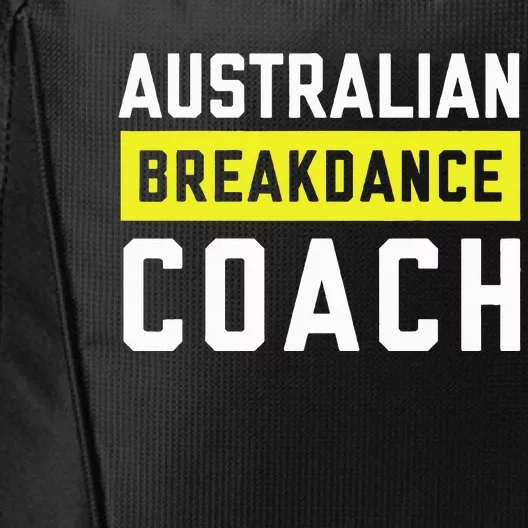 Australian Breakdancing Costume Coach Break Dancer Matching City Backpack