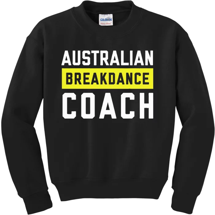 Australian Breakdancing Costume Coach Break Dancer Matching Kids Sweatshirt