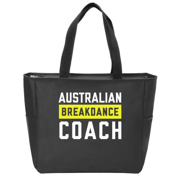 Australian Breakdancing Costume Coach Break Dancer Matching Zip Tote Bag