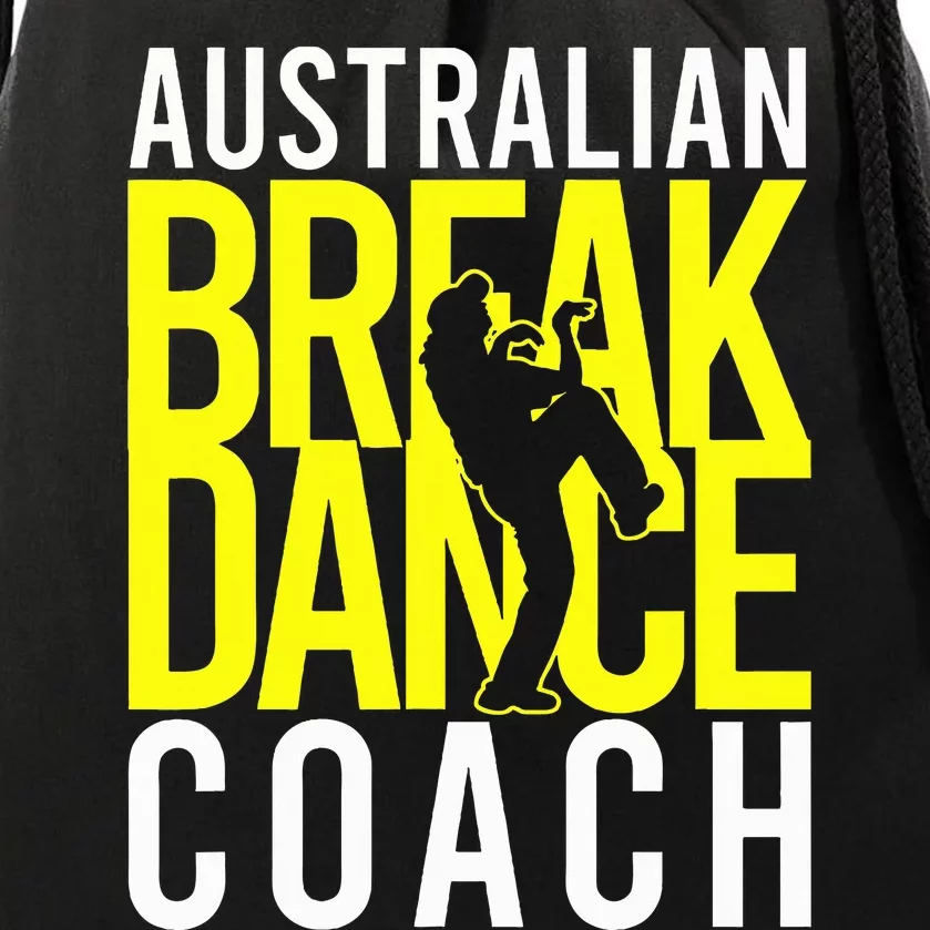 Australian Breakdance Coach Costume Break Dancer Matching Drawstring Bag