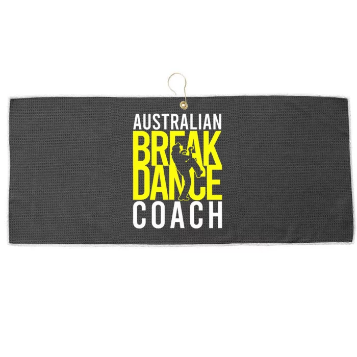 Australian Breakdance Coach Costume Break Dancer Matching Large Microfiber Waffle Golf Towel