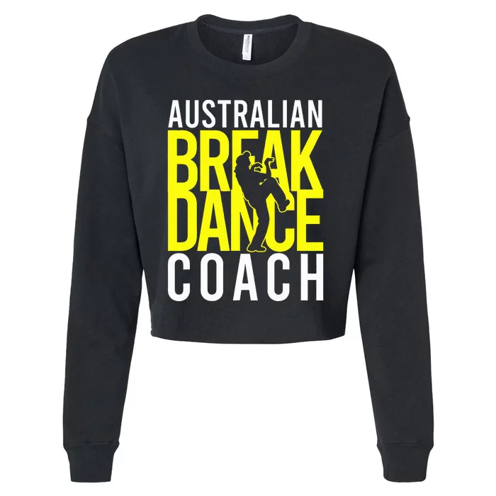 Australian Breakdance Coach Costume Break Dancer Matching Cropped Pullover Crew