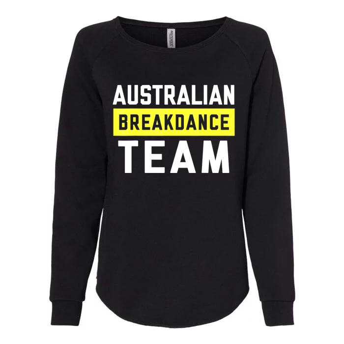 Australian Breakdancing Costume Team Break Dancer Matching Womens California Wash Sweatshirt