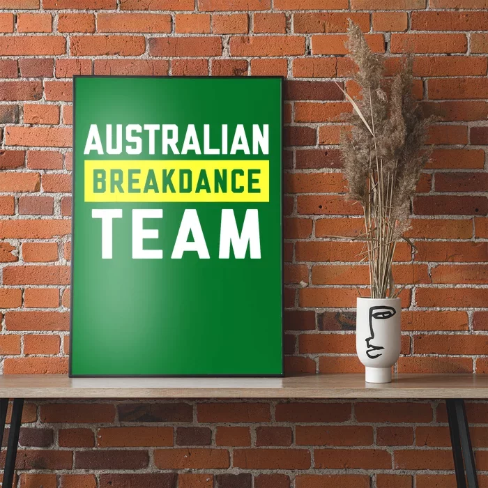 Australian Breakdancing Costume Team Break Dancer Matching Poster