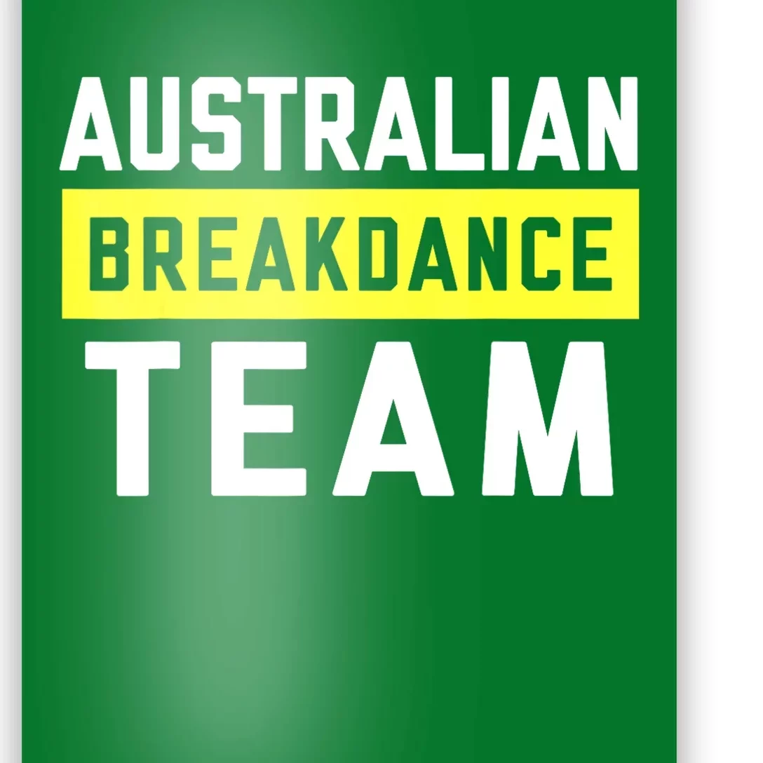 Australian Breakdancing Costume Team Break Dancer Matching Poster