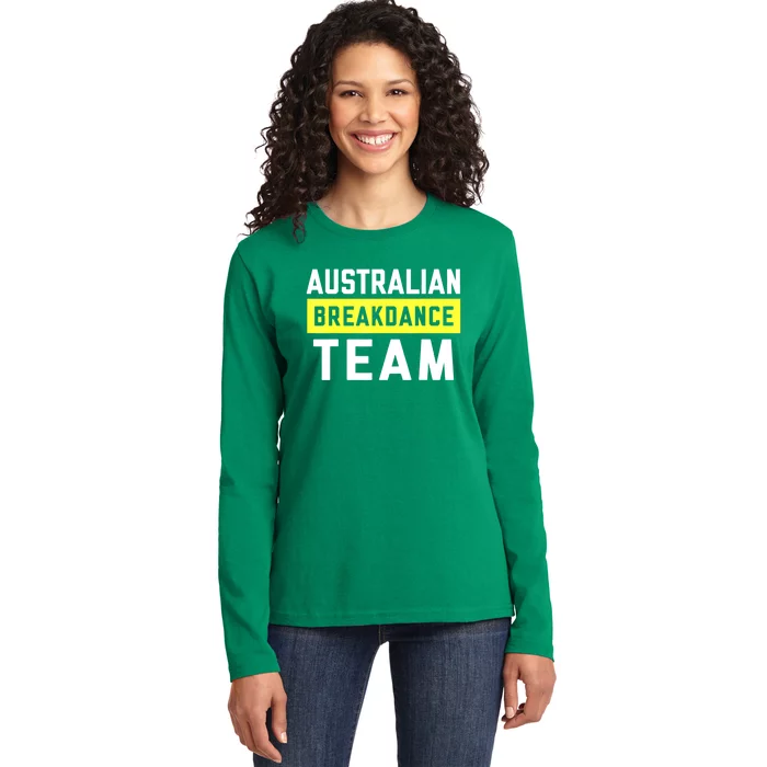 Australian Breakdancing Costume Team Break Dancer Matching Ladies Long Sleeve Shirt