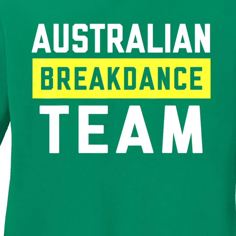 Australian Breakdancing Costume Team Break Dancer Matching Ladies Long Sleeve Shirt