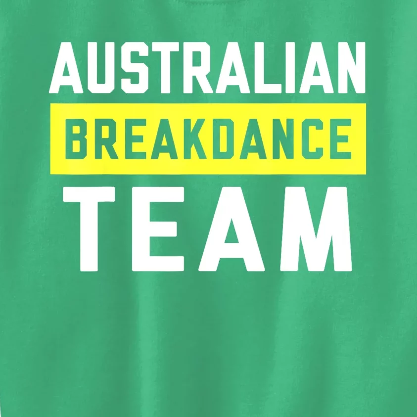 Australian Breakdancing Costume Team Break Dancer Matching Kids Sweatshirt